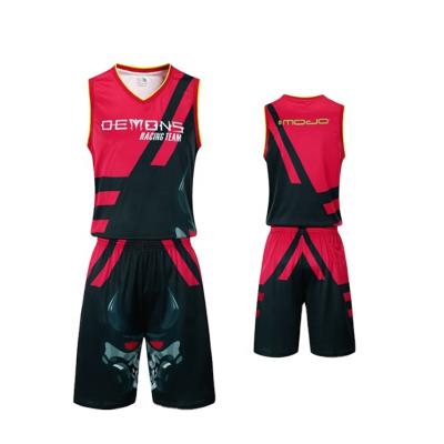 China Breathable Design Your Own Sublimation Print Tank Top Basketball for sale