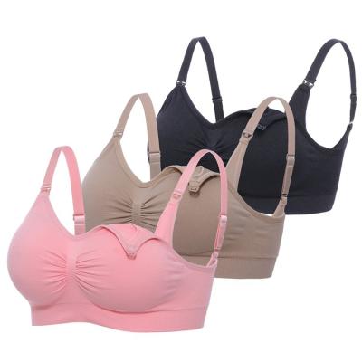 China Pregnant Women Seamless Nursing Sports Bra Maternity Maternity Bra Breathable Nursing Bra for sale