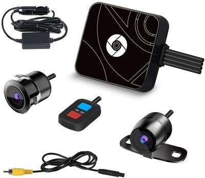 China VSYS Waterproof Cheap Backup Camera Dash Cam For Car, Waterproof 2CH Front&Rear Reverse Camera Support AV OUT to Car DVD and Mirror Image for sale