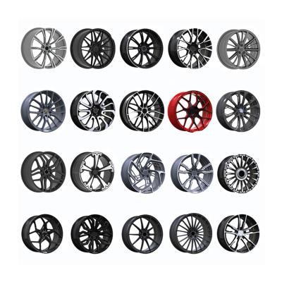 China Automobile modification Amazon hot selling auto parts and accessories 16/17/18/19/20/21/22 inch alloy forged car wheel rims customized for sale