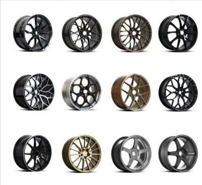 China Automobile modification new design concave monoblock forged wheels rims16,17,18,19,20,21,22 inch customizable passenger car wheels for sale