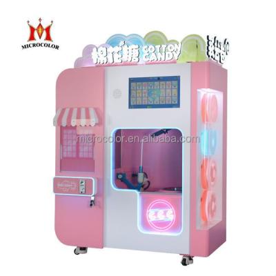 China Commercial Catering Professional Grade Cotton Candy Machine For Events / Electric Automatic Microcolor Cotton Candy Machine With Multi-Languages for sale