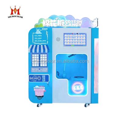 China Snack Factory Factory Direct Earn Money Commercial Full Automatic Cotton Floss Candy Candy Vending Machine For Shopping Mall for sale