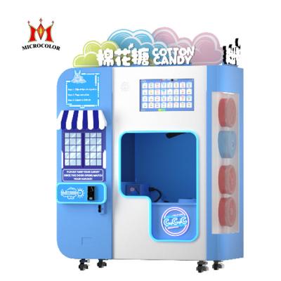 China Bakery New Design Portable Cotton Candy Maker with Sugar Selling Cotton Vending Machine Automatic Cotton Candy for sale