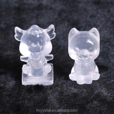 China Wholesale Quartz Crystal Animals For Home Decoration from China Beautiful Crystal Figurines Healing Gemstone Clear for sale