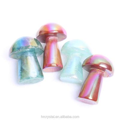 China Wholesale Natural Mushroom Crystal Mushroom Angel Aura Quartz Stone Healing Crystals From China For Sale for sale