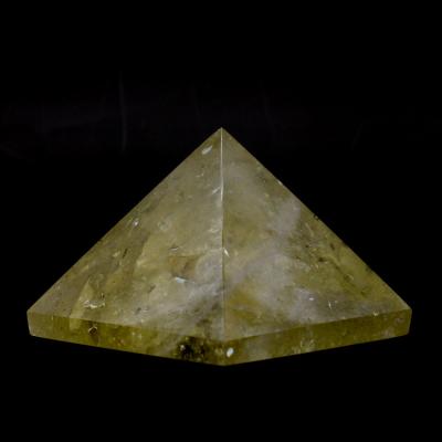 China Europe healing Crystal Stone Crafts Gemstone Pyramid polished clear citrine pyramid for sale for sale