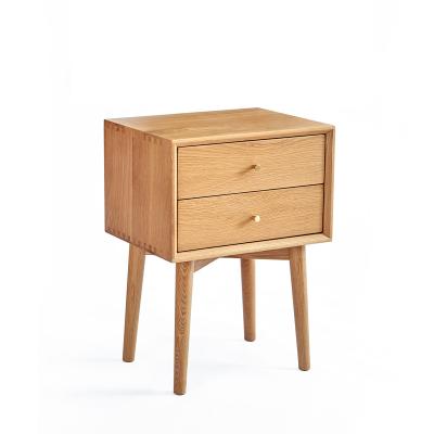 China Oak Solid Durable Using Cabinet Furniture Small Bedside Table Drawer Night Stand For Bedroom for sale