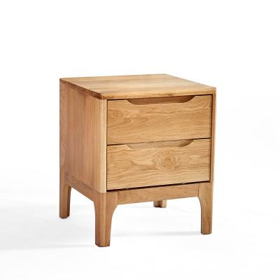 China Modern Oak Solid Unique Design Drawer Cabinet Wooden Bedside Table Night Stand Hot Sale for sale