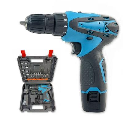 China Hot Selling Installation /Construction Brush 12V Brush Motor Electric Drill Lithium Battery Cordless Drill for sale