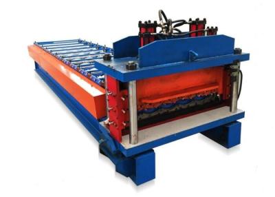 China Waves Glazed Roof Tile Forming Machine 3 Kw 1200mm 12meters/Min en venta