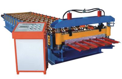 China CE 860 Metal Roof Roll Forming Machine Hydraulic Profile Cutting for sale