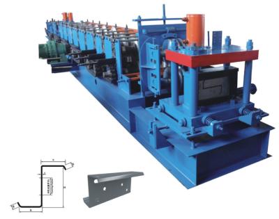 China Blaue z-Purlin-Rolle, die Maschine 10m/min für Farbstahl bildet zu verkaufen