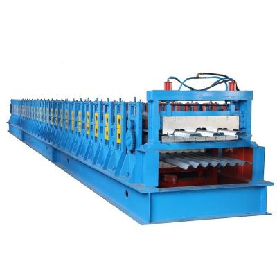 China Double Layer Panel Roll Forming Machine Steel Floor Deck 22KW for sale