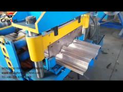 3T Metal Deck Roll Forming Machine For Color Steel Sheet 12m/min