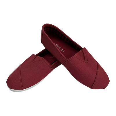 China Fashion Trend Wholesale Summer Canvas Shoes Ladies Cancan Shoes Slip On Fashion Womens Shoe for sale