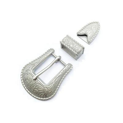 China Pin Buckle Wholesales 3 piece buckle sets factory belt buckle for belt for sale