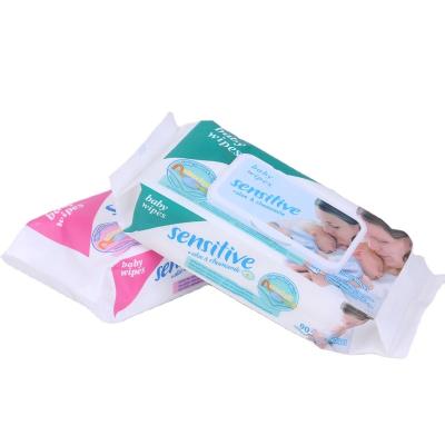 China Factory High Quality Nonwoven Soft Eco-friendly Baby Wipes Water Care Natural Organic Bamboo Baby Portable Wet Wipe for sale