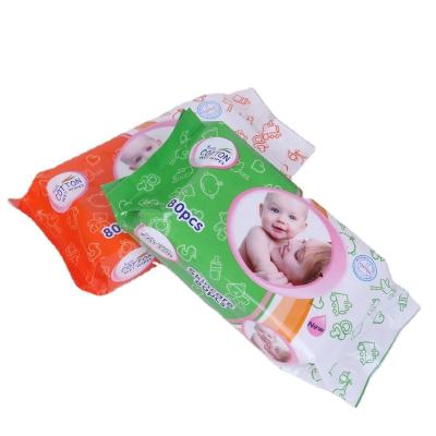 China Baby Eco-Friendly Soft Flushablery Cloth Flushable Cleaning Skin Care Wipes Wet Cloth for sale