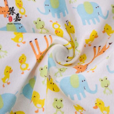 China Anti-Static Ready To Ship Item Printed 100% Cotton Flannel Fabric For Hotel Disposable Merchandise And Pajamas for sale