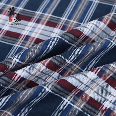 China 100% Cotton Anti-Static Plain Soft Flannel Check Fabric Custom Printing For Shirt for sale