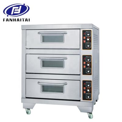 China FHT-China Factory Wholesale Price Commercial Baking Equipment Three Platform 3 Trays Electric Baking Oven for sale