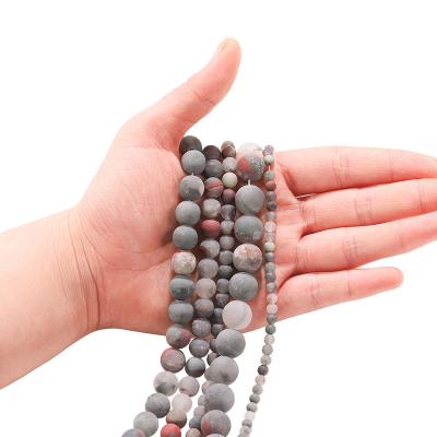 China Stone China Manufacturer Genuine African Blood Stone Natural Stone Beads for sale