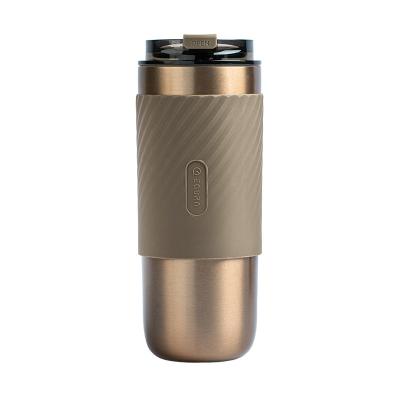 China New PORTABLE Mini Coffee Mug Stainless Steel Thermal Mug with Screw Lid Straw Vacuum Insulated Cup Outdoor Stainless Steel Sports Tumbler for sale