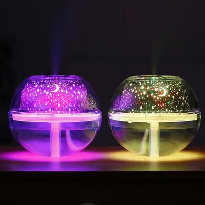 China USB Large Capacity USB With Colorful Beautiful Projector Night Light Air Car Humidifier for sale