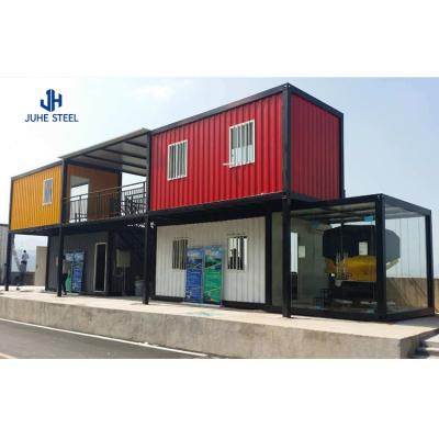 China Pack Container Home Steel Light Villa Mobile Living Container House Luxury Prefab Houses for sale