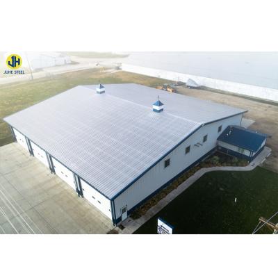 China Construção de casas de metal leve Edifício pré-fabricado de aço para estrutura de aço Kit de galpões de casas à venda