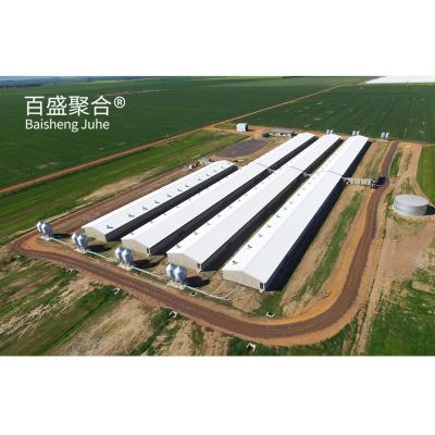 Chine Steel Farming achète des équipements de ferme de contrôle de volaille pour une ferme commerciale de porcs en Inde à vendre