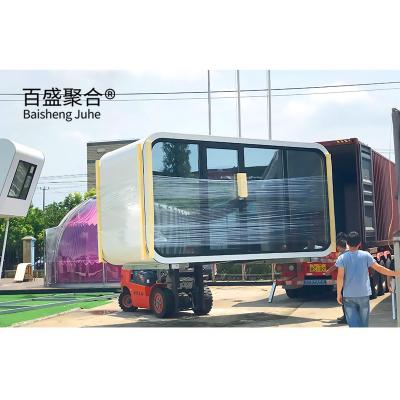 中国 キオスクハウス アップル 20Ft 40Ft ガルバネイド 鉄筋 屋外 モダン プリファブ オフィス ポッド キャビン 販売のため