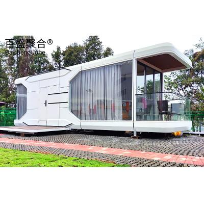 China Estilo de Design Moderno Capacitação de Cores Capsula Espacial Smart Home AI Voice Container House à venda