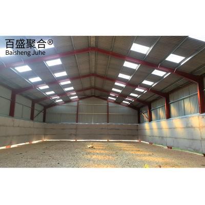 China Techo de chapa de acero prefabricado Casa de granja Casa de marco de acero con servicio de flexión en venta