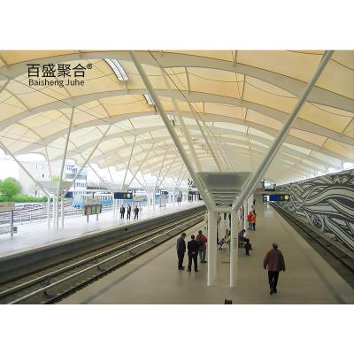 China Sunshade Car Park Tensile Membrane Structure with PTFE Coating for sale