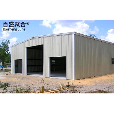 China Gepersonaliseerde prefab zware staalstructuur metalen carport garage met solide frame Te koop