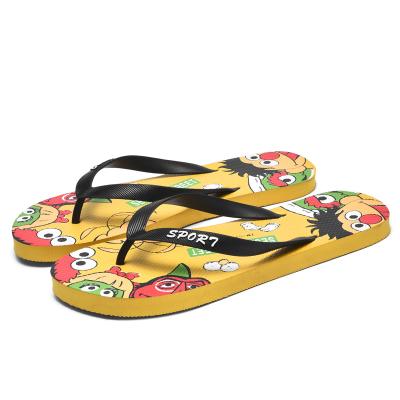 China Factory Direct Hot Selling EVA CUSHIONING Printed Slippers Fashion Bathroom Summer Outdoor Flip Flop Shoes For Men for sale