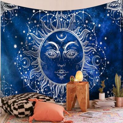 China Custom Psychedelic Designer Digital Printed Plain 150 *130 cm Decoration Witchcraft Wall Tapestry for sale