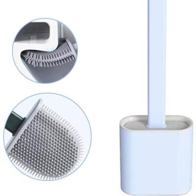 China Wholesale Hot Sale Viable New Design Silicone Toilet Scrubber Soft Rubber Brush Bathroom Cleaner Brush New for sale