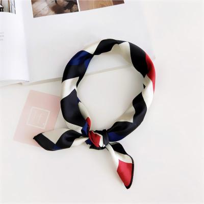 China New Square Digital Silk Head Custom Printing Scarf Vintage Scarves Stretching Satin for sale