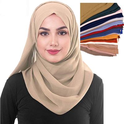 China High quality edging selvedge! Large Size Woman Muslim Hijab Stretch Scarf Premium Muslim Hijab Shawls Good Quality for sale