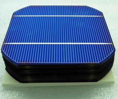 China high efficiency 2.3w-2.9w monocrystalline solar cell 125mm x125mm for sale