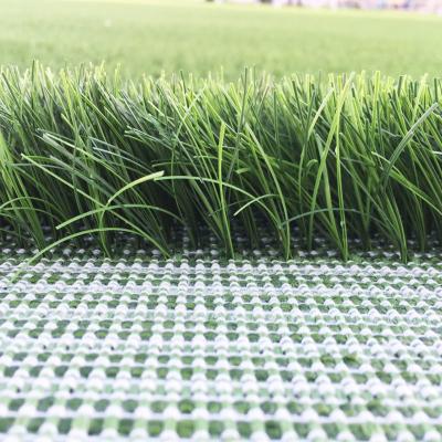 China Populäre gesponnen bedecken künstliches Fußball-Gras mit Gras, Fußball-, denrasen synthetisches Gras mit Teppich auslegen zu verkaufen