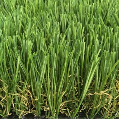 Chine PE artificiel de monofilament de tapis de faux de plancher d'herbe de jardin de loisirs + PPE bouclé à vendre