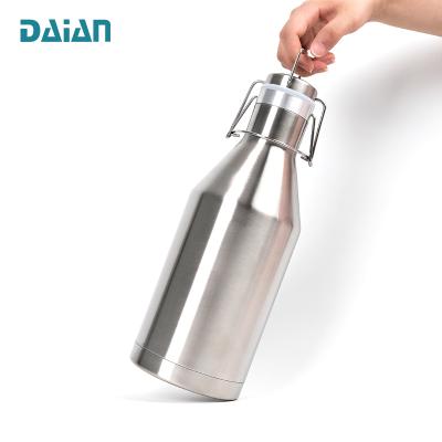 China Sustainable Custom Logo Double Wall Stainless Steel Vacuum 64OZ Thermal Beer Shaker for sale