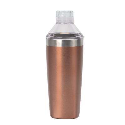 China Double wall; work as stylish insulated tumbler barware use stainless steel shaker bottle for sale