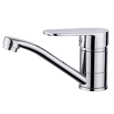 China Thermostatic Faucets New Arrive Top Luxury Ware Deck Mounted Hot Cold Kitchen Faucet Long Spout Mixer Tap Single Lever Brass Sink Faucet for sale