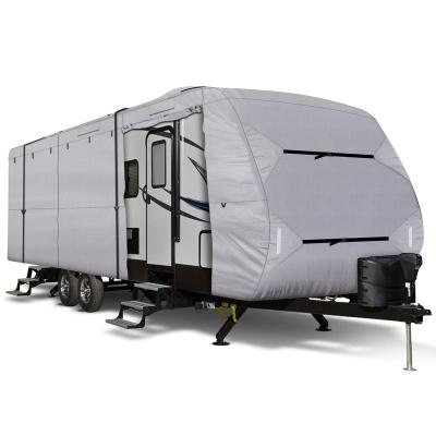 China BBMonkey Eco-Friendly 36' Trailer Travel Trailer Cover 37' Best RV Cover Cover For Winter for sale