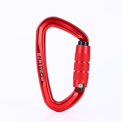 China High Quality Durable D Ring Stainless Steel Carabiner Climbing Hook Snap Clip For Hiking for sale